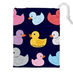 Duck Pattern Drawstring Pouch (4XL) Front