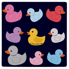 Duck Pattern Uv Print Square Tile Coaster 