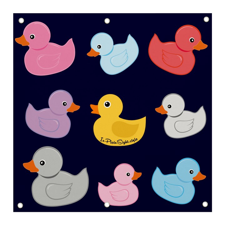 Duck Pattern Banner and Sign 3  x 3 