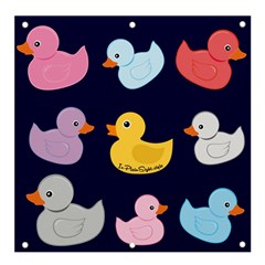 Duck Pattern Banner And Sign 4  X 4  by NerdySparkleGoth