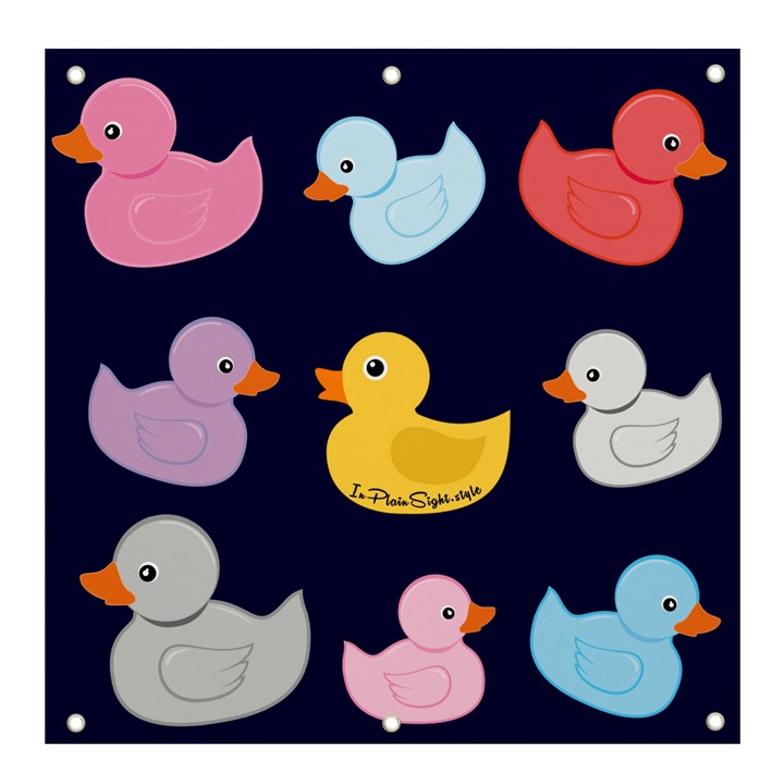 Duck Pattern Banner and Sign 4  x 4 