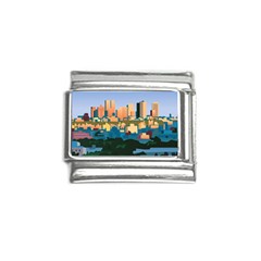 City Buildings Urban Dawn Italian Charm (9mm) by Bangk1t