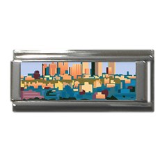 City Buildings Urban Dawn Superlink Italian Charm (9mm) by Bangk1t