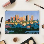 City Buildings Urban Dawn Cosmetic Bag (Large) Front