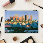 City Buildings Urban Dawn Cosmetic Bag (Large) Back