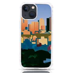 City Buildings Urban Dawn Iphone 13 Mini Tpu Uv Print Case by Bangk1t