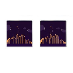 Skyscraper Town Urban Towers Cufflinks (square) by Bangk1t