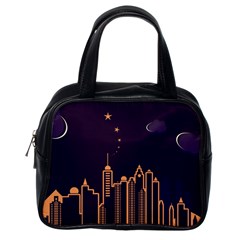 Skyscraper Town Urban Towers Classic Handbag (one Side) by Bangk1t