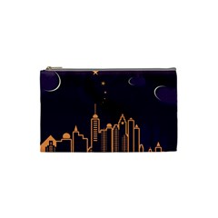 Skyscraper Town Urban Towers Cosmetic Bag (small) by Bangk1t