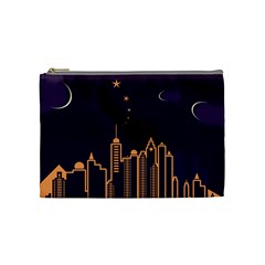 Skyscraper Town Urban Towers Cosmetic Bag (medium) by Bangk1t