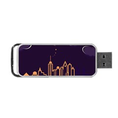 Skyscraper Town Urban Towers Portable Usb Flash (two Sides) by Bangk1t