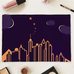 Skyscraper Town Urban Towers Cosmetic Bag (xxl) by Bangk1t