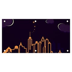 Skyscraper Town Urban Towers Banner And Sign 6  X 3  by Bangk1t