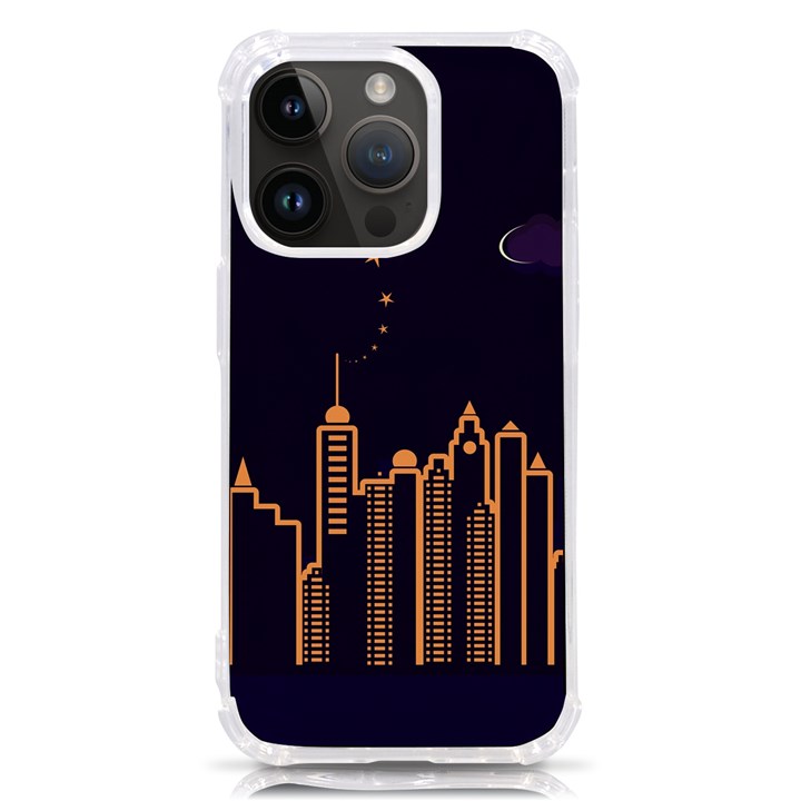 Skyscraper Town Urban Towers iPhone 14 Pro TPU UV Print Case