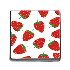 Seamless Pattern Fresh Strawberry Memory Card Reader (square 5 Slot) by Bangk1t