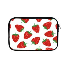 Seamless Pattern Fresh Strawberry Apple Ipad Mini Zipper Cases by Bangk1t