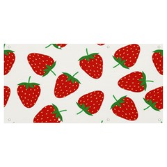 Seamless Pattern Fresh Strawberry Banner And Sign 8  X 4  by Bangk1t