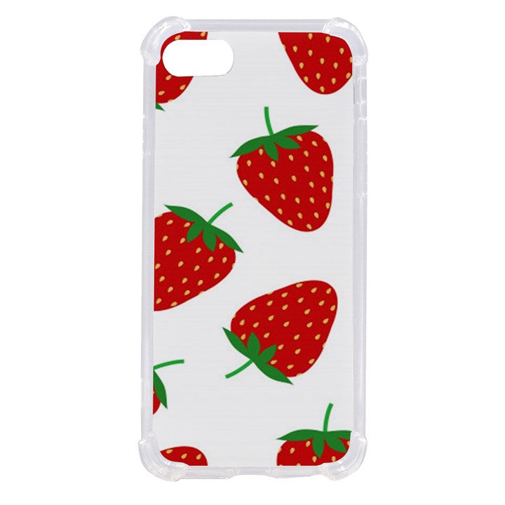 Seamless Pattern Fresh Strawberry iPhone SE