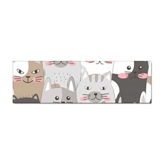 Cute Cats Seamless Pattern Sticker (bumper) by Bangk1t