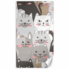 Cute Cats Seamless Pattern Canvas 40  X 72  by Bangk1t