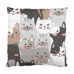 Cute Cats Seamless Pattern Standard Cushion Case (two Sides) by Bangk1t