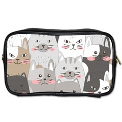 Cute Cats Seamless Pattern Toiletries Bag (two Sides) by Bangk1t