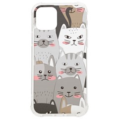 Cute Cats Seamless Pattern Iphone 12/12 Pro Tpu Uv Print Case by Bangk1t