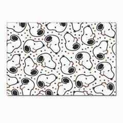 Dog Pattern Postcard 4 x 6  (pkg Of 10) by Bangk1t