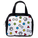 Dog Paw Seamless Pattern Footprint Bone Classic Handbag (One Side) Front