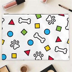 Dog Paw Seamless Pattern Footprint Bone Cosmetic Bag (xxl) by Bangk1t