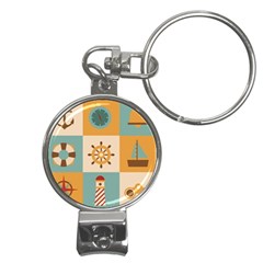 Nautical Elements Collection Nail Clippers Key Chain by Bangk1t