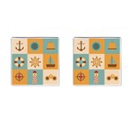 Nautical Elements Collection Cufflinks (Square) Front(Pair)