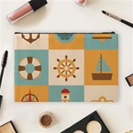 Nautical Elements Collection Cosmetic Bag (Large) Back