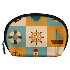 Nautical Elements Collection Accessory Pouch (large) by Bangk1t