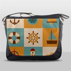 Nautical Elements Collection Messenger Bag by Bangk1t