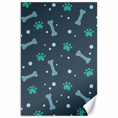 Bons Foot Prints Pattern Background Canvas 24  X 36  by Bangk1t