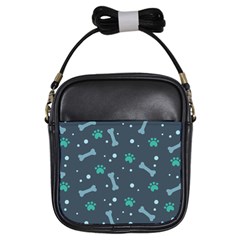 Bons Foot Prints Pattern Background Girls Sling Bag by Bangk1t