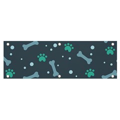 Bons Foot Prints Pattern Background Banner And Sign 6  X 2  by Bangk1t