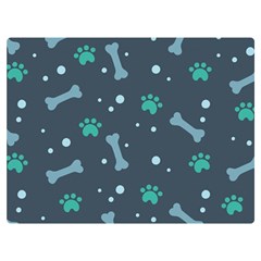 Bons Foot Prints Pattern Background Two Sides Premium Plush Fleece Blanket (extra Small) by Bangk1t