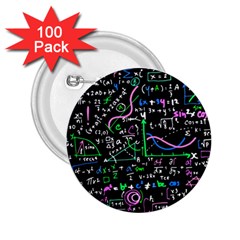 Math Linear Mathematics Education Circle Background 2 25  Buttons (100 Pack)  by Bangk1t