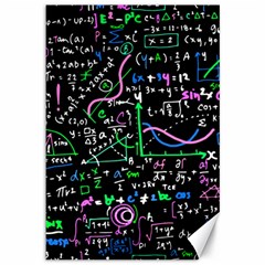 Math Linear Mathematics Education Circle Background Canvas 12  X 18  by Bangk1t