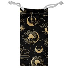 Asian Seamless Pattern With Clouds Moon Sun Stars Vector Collection Oriental Chinese Japanese Korean Jewelry Bag by Bangk1t