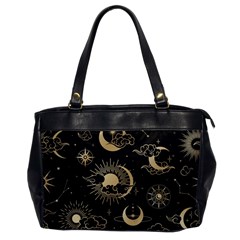 Asian Seamless Pattern With Clouds Moon Sun Stars Vector Collection Oriental Chinese Japanese Korean Oversize Office Handbag by Bangk1t