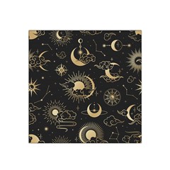 Asian Seamless Pattern With Clouds Moon Sun Stars Vector Collection Oriental Chinese Japanese Korean Satin Bandana Scarf 22  X 22  by Bangk1t