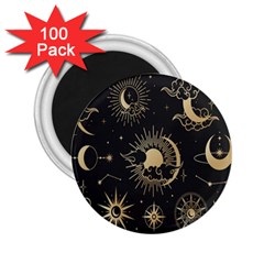 Asian-set With Clouds Moon-sun Stars Vector Collection Oriental Chinese Japanese Korean Style 2 25  Magnets (100 Pack)  by Bangk1t