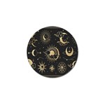 Asian-set With Clouds Moon-sun Stars Vector Collection Oriental Chinese Japanese Korean Style Golf Ball Marker (4 pack) Front