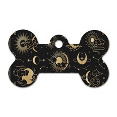 Asian-set With Clouds Moon-sun Stars Vector Collection Oriental Chinese Japanese Korean Style Dog Tag Bone (two Sides) by Bangk1t