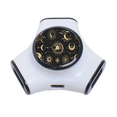 Asian-set With Clouds Moon-sun Stars Vector Collection Oriental Chinese Japanese Korean Style 3-port Usb Hub by Bangk1t