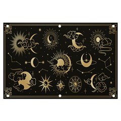 Asian-set With Clouds Moon-sun Stars Vector Collection Oriental Chinese Japanese Korean Style Banner And Sign 6  X 4  by Bangk1t