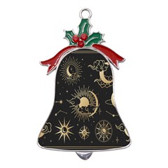 Asian-set With Clouds Moon-sun Stars Vector Collection Oriental Chinese Japanese Korean Style Metal Holly Leaf Bell Ornament by Bangk1t